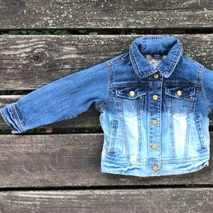Upcycle Distressed Bleached Boyfriend Denim Jacket